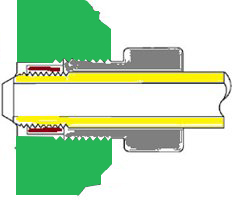 Ball valve threaded ends - conned end