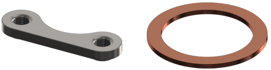 HIS CF Plate Nut & Copper Gasket
